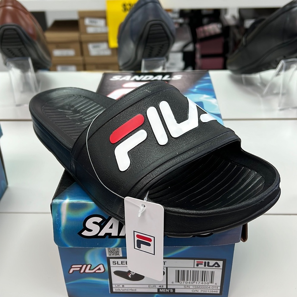 Fila mens sandals slides slippers